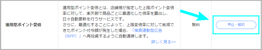 運用型ポイント変倍の申し込み方法1