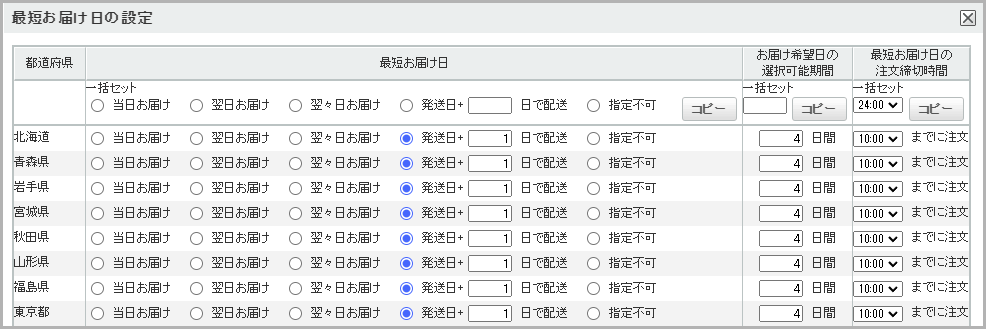 配送スケジュールの方法4